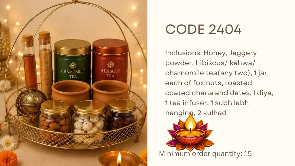Diwali hamper CODE 2404 — corporate Diwali gift hamper by Nawal Foundation Hamperology