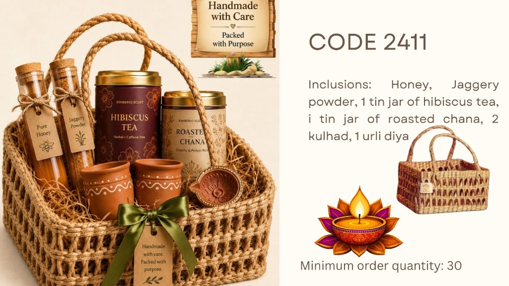 Diwali hamper CODE 2411 — corporate Diwali gift hamper by Nawal Foundation Hamperology