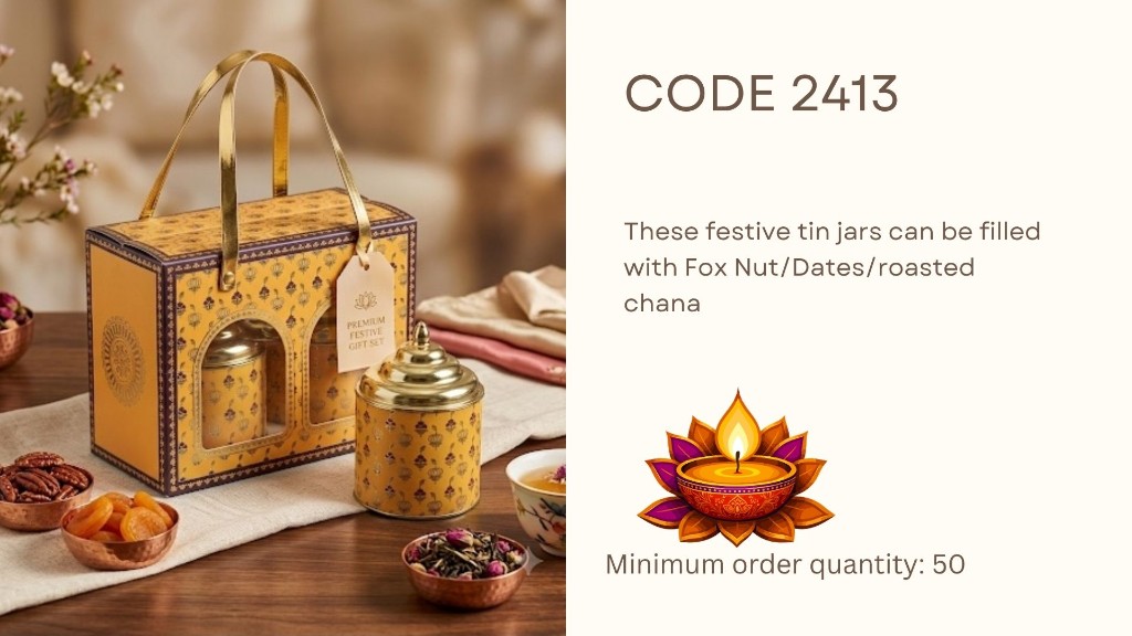 Diwali hamper CODE 2413 — corporate Diwali gift hamper by Nawal Foundation Hamperology